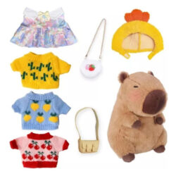 S Capivara Pelúcia Animal Capivara Infantil Com 7 Acessórios