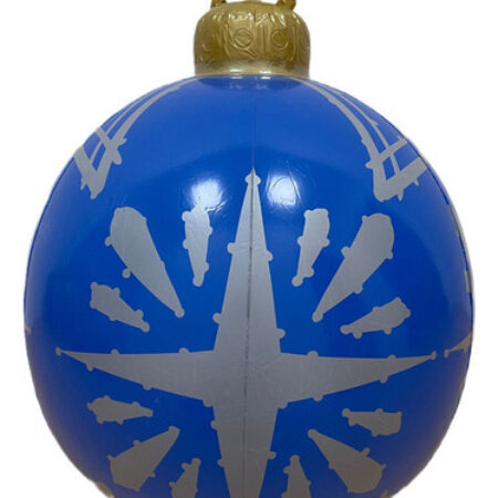 Bola De Natal Decorada Inflável Ao Ar Livre De 60 Cm - Imagem 14