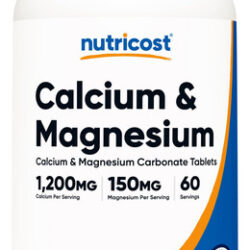 Suplemento Nutricost De Cálcio E Magnésio 240 Comprimidos