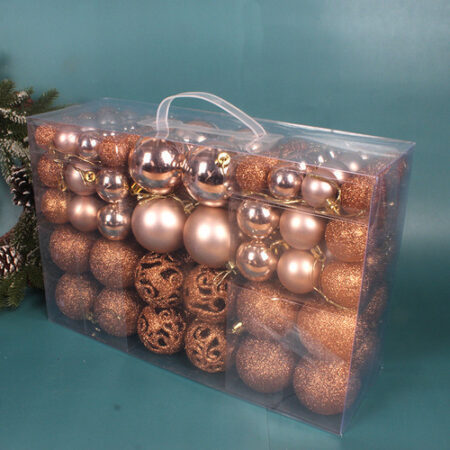 Conjunto De Bolas De Natal De Cor Sólida/fosco/glitter, 100 - Imagem 16