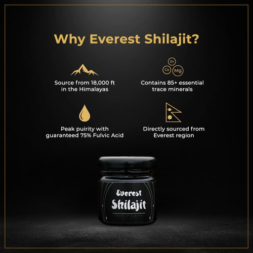 Resina Shilajit Pura Grau Dourado De Alta Potência Para Home - Imagem 2