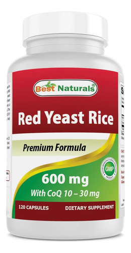 Best Naturals Red Yeast Rice Com Coq10, 120 Cápsulas - Fórmu