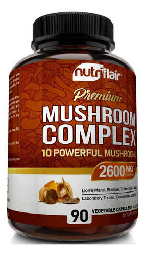 Suplemento De Cogumelo Nutriflair 2600mg, 90 Cápsulas - Mist - Imagem 5