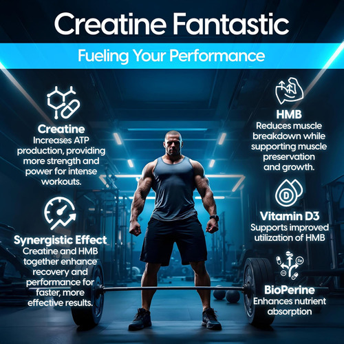 Creatina De Nutrição Fantástica Fantástica 5g Creapure Creat - Imagem 3