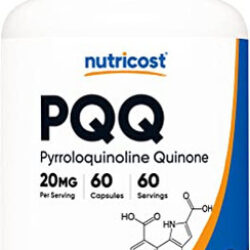 Suplemento Nutricost Pqq (pirroloquinolina Quinona) 20 Mg 60