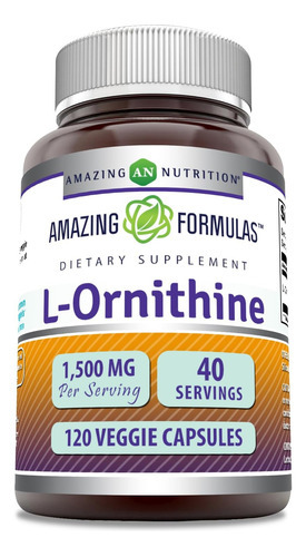 Fórmulas Incríveis L-ornitina 1500 Mg Por Porção Cápsulas V
