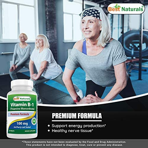 Best Naturals Vitamina B1 Como Mononitrato De Tiamina 100 Mg - Imagem 2