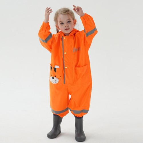 Capa De Chuva Infantil Capa Impermeável Poncho Fato De Chuva - Imagem 6