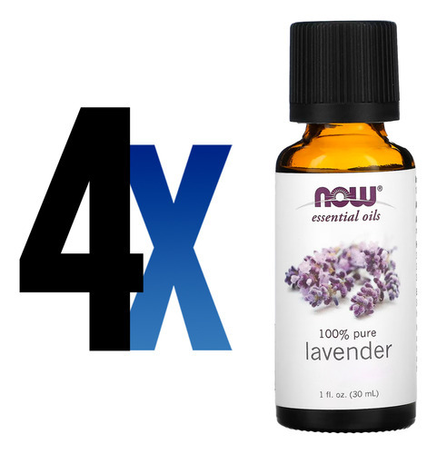 Óleo Lavanda 30ml Now Foods Essencial Puro Importado 4un - Imagem 2