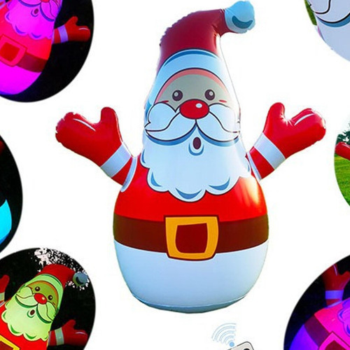 Papai Noel Inflável De Natal Com Controle Remoto, Enfeite - Imagem 3