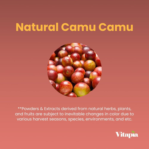 Extrato De Vitapia Camu Camu 5.000 Mg Cápsulas Naturais De V - Imagem 4