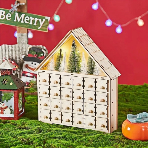Decorações De Casa De Cabana De Advento De Natal - Imagem 2
