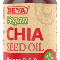 Deva Vegan Vitamins Óleo De Semente De Chia, Embalado Com Ôm