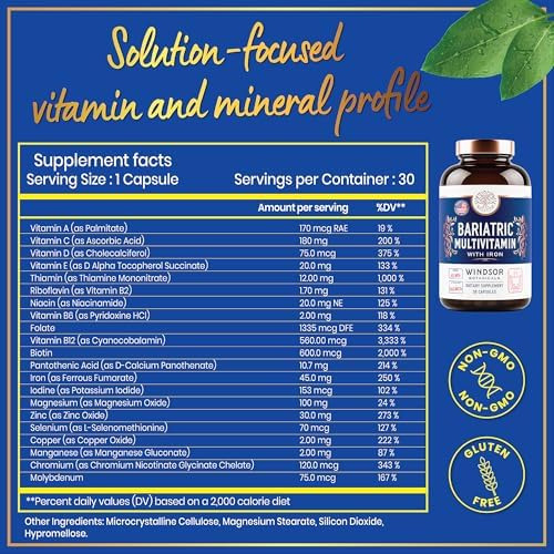 Multivitamínico Bariátrico Com Ferro - 45 Mg De Ferro Fácil - Imagem 5