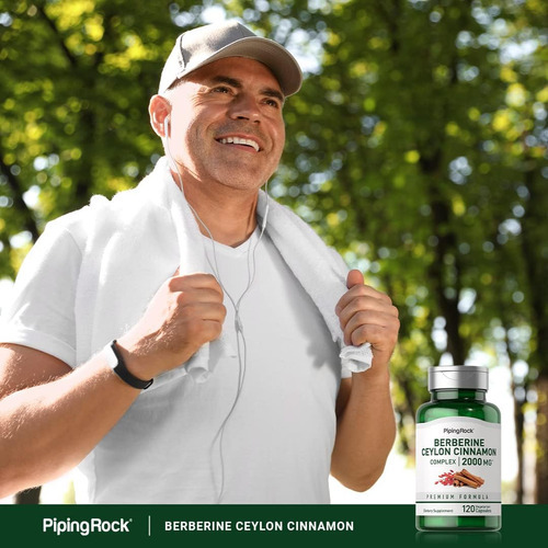 Piping Rock Berberina Com Complexo De Canela Do Ceilão 2.000 - Imagem 6