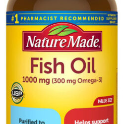 Óleo De Peixe Feito Pela Natureza 1000 Mg Cápsulas Moles, Ó