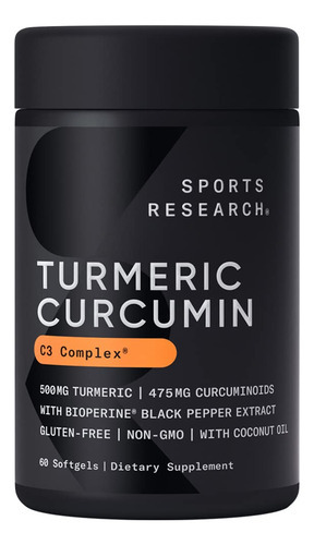 Suplemento De Pesquisa Esportiva Cúrcuma Curcumina C3 500mg