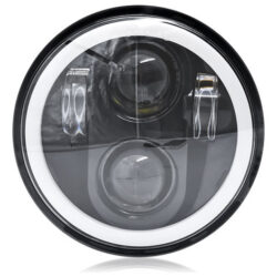Farol De Motocicleta Farol De Feixe De Led Com Luz Redonda D