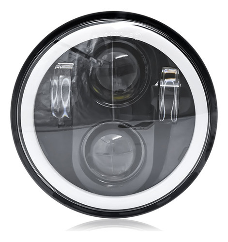 Farol De Motocicleta Farol De Feixe De Led Com Luz Redonda D