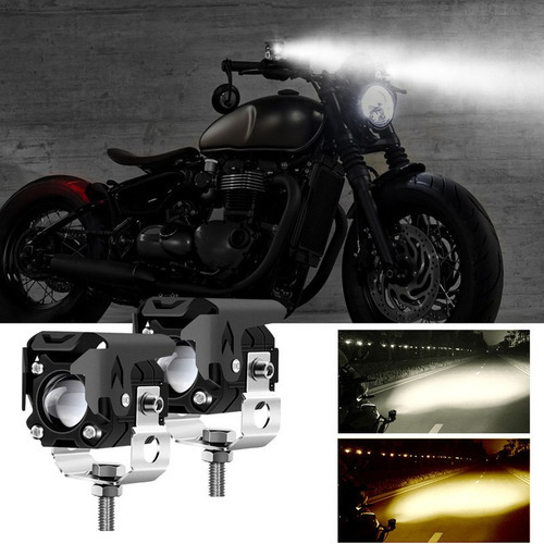 2pcs Holofotes Farol Auxiliar De Moto - Iluminação Potente - Imagem 9