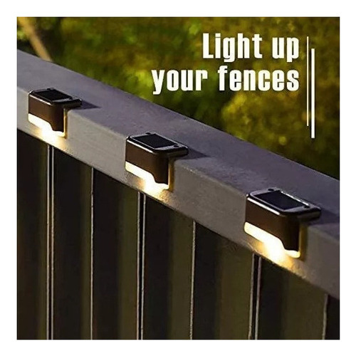 16pcs Luz Solar Para Deck Luzes Solares Para Degraus Quentes - Imagem 6