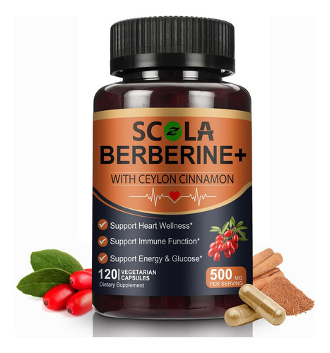 Suplemento De Berberina Scola 500 Mg - Berberina Orgânica Co
