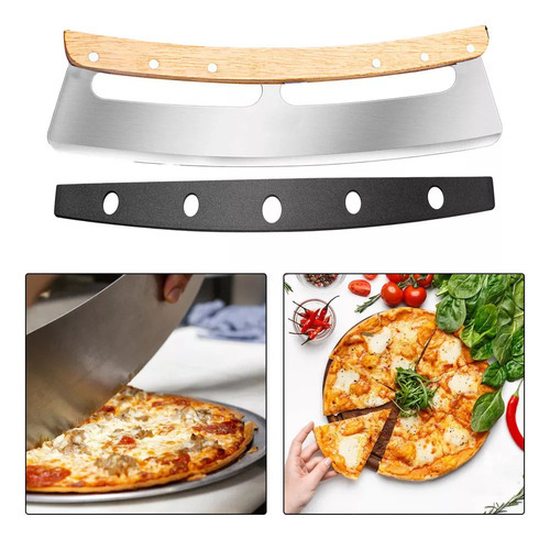 Pizza Rocker Grande Cortador De Pizza Profissional Com Alça - Imagem 2