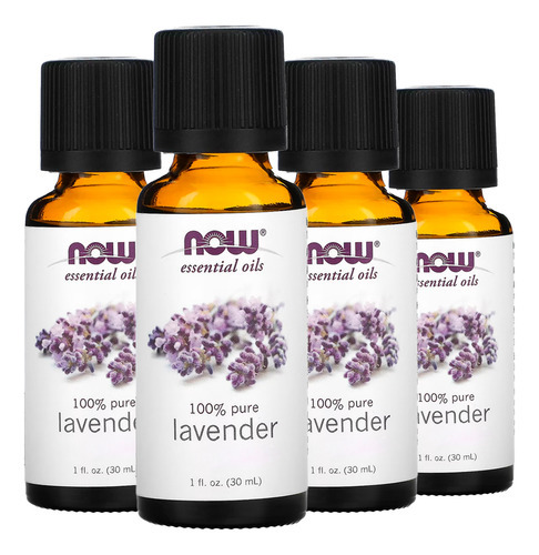 Óleo Lavanda 30ml Now Foods Essencial Puro Importado 4un