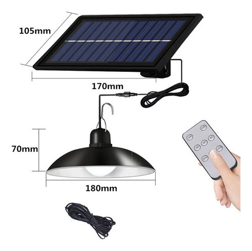 Luminária Externa Pátio, Pátio, Varanda, Pendente Retrô De 3 - Imagem 4
