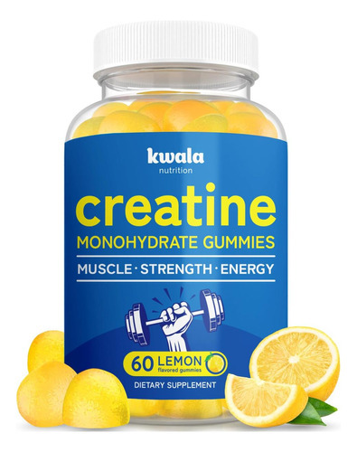 Gomas De Monohidrato De Creatina Kwala Nutrition - Crescimen