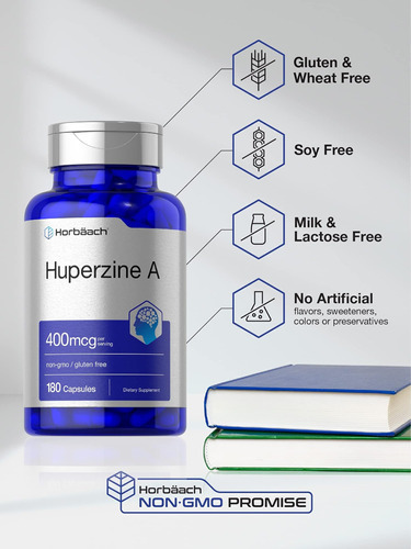 Horbäach Huperzine A 400mcg | 180 Cápsulas | Suplemento Sem - Imagem 4