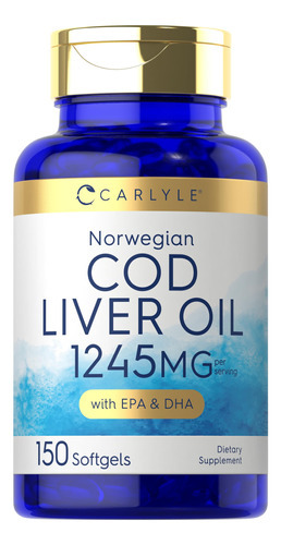 Suplemento De Óleo De Fígado De Bacalhau Norueguês Carlyle 1