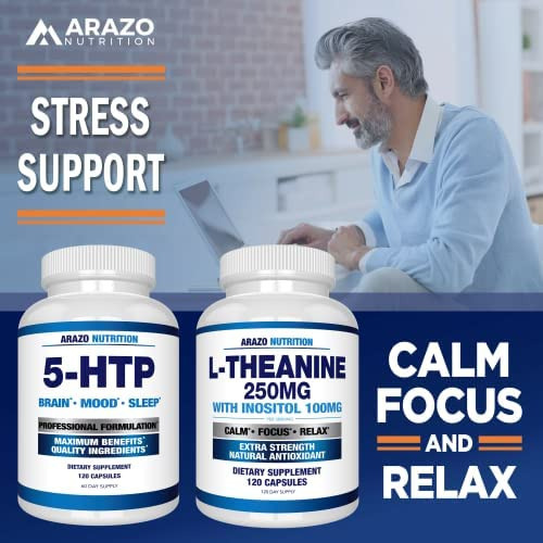 L-teanina 250mg (forte Extra) Com Inositol 100mg, 120 Cápsul - Imagem 5