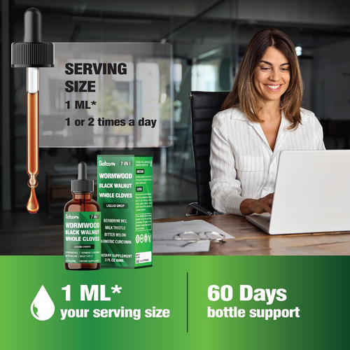 7in1 Wormwood Liquid Cai Com Nogueira Preta, Cravo Inteiro, - Imagem 6
