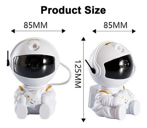 Novo Astronauta Galaxy Starry Sky Star Night Light Projetor — foto 6 Novo Astronauta Galaxy Starry Sky Star Night Light Projetor - Imagem 6