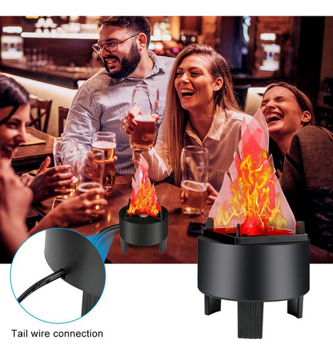 Lâmpada Led De Efeito De Chama De Fogo Artificial - Imagem 3