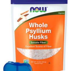 Cascas De Psyllium Now Foods Fonte De Fibras 454g