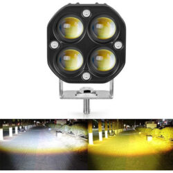 Faróis Auxiliares De Led De Farol Alto/baixo Branco Âmbar Pa