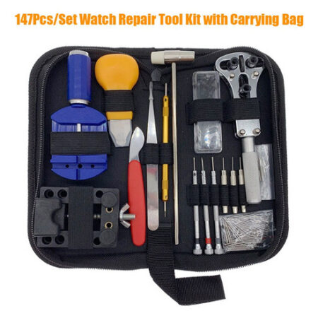 147pcs 147 Pçs/set Relógio Reparação Ferramenta Kit Caso Abr - Imagem 5