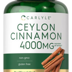 Suplemento Cápsulas De Canela Carlyle Ceylon 120 Unidades
