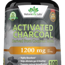 Cápsulas De Carvão Ativado Naturalife Labs 1.200 Mg 100 Vega