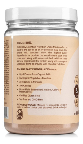 Chocolate Kids Daily Essentials, Shake De Proteína Infantil - Imagem 4