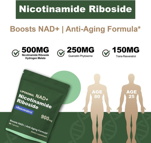Suplemento Lipossômico De Quackiki Com Nad Nad Nicotinamida - Imagem 4