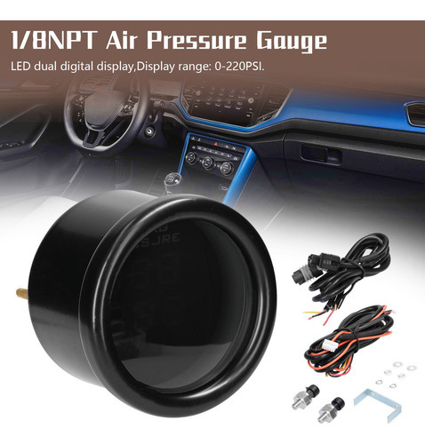 P Dual Display Air Pressure Guage Led Digital Air Suspensão - Imagem 5