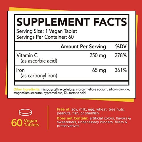 Suplemento De Ferro Gutcha, 65 Mg, Ferro Carbonílico Mais V - Imagem 2