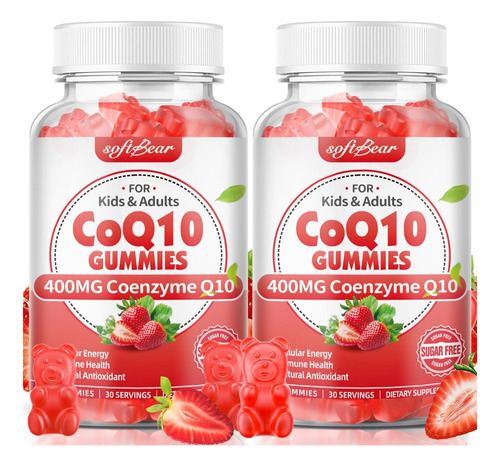 Softbarbe Coq10 Gummies 400mg Coenzima Q10 Suplemento Para A