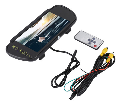 Monitor De Espelho Retrovisor, Tela Lcd De 7 Polegadas, Câme - Imagem 3