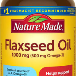 Óleo De Linhaça Nature Made 1000 Mg, Suplemento Dietético P