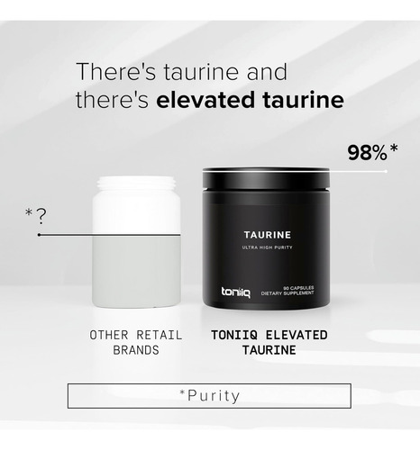 Suplemento De Taurina Toniiq 2000 Mg - Cápsulas De Taurina E - Imagem 4