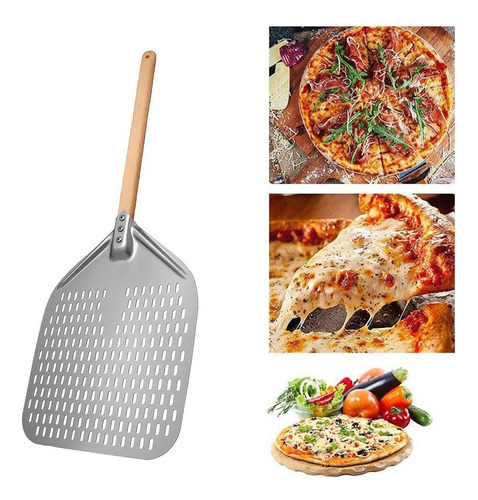 Espatula Pá De Pizza De Alumínio Prata - Imagem 5